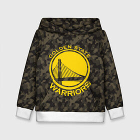 Детская толстовка 3D с принтом Golden State Warriors camo в Екатеринбурге, 100% полиэстер | двухслойный капюшон со шнурком для регулировки, мягкие манжеты на рукавах и по низу толстовки, спереди карман-кенгуру с мягким внутренним слоем | Тематика изображения на принте: golden state | golden state warriors | nba | warriors | баскетбол | голден стэйт | голден стэйт уорриорз | камуфляж | нба | спорт | уорриорз camo | хаки