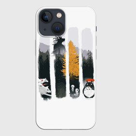 Чехол для iPhone 13 mini с принтом Четыре хранителя леса в Екатеринбурге,  |  | anime | forest | meme | my neighbor | protectors | tokyo | totoro | аниме | гибли | иероглиф | манга | миядзаки | мой сосед | стиль | тоторо | фентези | хаяо | япония