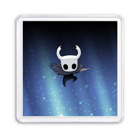 Магнит 55*55 с принтом Рыцарь - HOLLOW KNIGHT в Екатеринбурге, Пластик | Размер: 65*65 мм; Размер печати: 55*55 мм | Тематика изображения на принте: game | games | ghosts | godmaster | hollow | hornet | knight | metroidvania | silksong | zote | гримм | зот | игра | игры | квиррел | найт | песня | полый | призраки | пустой | рыцарь | силксонг | холлоу | хорнет | шелк