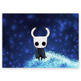 Поздравительная открытка с принтом Рыцарь - HOLLOW KNIGHT в Екатеринбурге, 100% бумага | плотность бумаги 280 г/м2, матовая, на обратной стороне линовка и место для марки
 | game | games | ghosts | godmaster | hollow | hornet | knight | metroidvania | silksong | zote | гримм | зот | игра | игры | квиррел | найт | песня | полый | призраки | пустой | рыцарь | силксонг | холлоу | хорнет | шелк