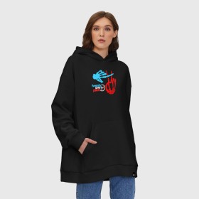 Худи SuperOversize хлопок с принтом TWENTY ONE PILOTS (TOP) в Екатеринбурге, 70% хлопок, 30% полиэстер, мягкий начес внутри | карман-кенгуру, эластичная резинка на манжетах и по нижней кромке, двухслойный капюшон
 | 21 pilots | 21p | bandito | blurryface | chlorine | joshua | music | ned | rock | top | trench | twenty one pilots | tyler | бандито | группа | музыка | нэд | рок | тренч