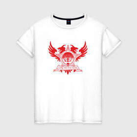 Женская футболка хлопок с принтом Dream Theater в Екатеринбурге, 100% хлопок | прямой крой, круглый вырез горловины, длина до линии бедер, слегка спущенное плечо | 