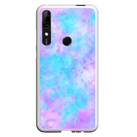 Чехол для Honor P Smart Z с принтом Мрамор Tie Dye в Екатеринбурге, Силикон | Область печати: задняя сторона чехла, без боковых панелей | tie dye | летняя футболка | розовый | синий | тай дай | фиолетовый | яркая футболка