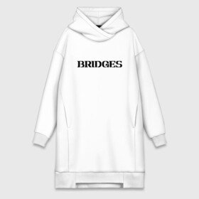 Платье-худи хлопок с принтом BRIDGES в Екатеринбурге,  |  | bridges | death stranding | fragile express | games | kojima | kojima productions | logo | ludens | игры | кодзима | лого | люденс