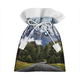 Подарочный 3D мешок с принтом BMW в Екатеринбурге, 100% полиэстер | Размер: 29*39 см | asphalt | bmw | clouds | forest | mountains | nature | road | route | sky | snow | top | асфальт | бмв | вершина | горы | дорога | лес | небо | облака | природа | снег | трасса