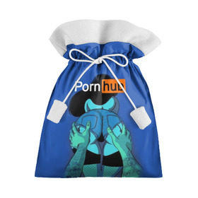 Подарочный 3D мешок с принтом PORN HUB в Екатеринбурге, 100% полиэстер | Размер: 29*39 см | логотип | пошлое
