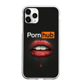 Чехол для iPhone 11 Pro матовый с принтом PORN HUB в Екатеринбурге, Силикон |  | Тематика изображения на принте: губы | логотип | пошлое