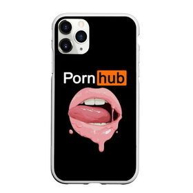 Чехол для iPhone 11 Pro матовый с принтом PORN HUB в Екатеринбурге, Силикон |  | Тематика изображения на принте: губы | логотип | пошлое