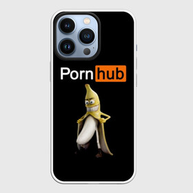 Чехол для iPhone 13 Pro с принтом PORN HUB в Екатеринбурге,  |  | Тематика изображения на принте: банан | логотип | пошлое