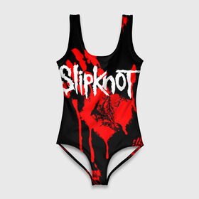 Купальник-боди 3D с принтом Slipknot (1) в Екатеринбурге, 82% полиэстер, 18% эластан | Круглая горловина, круглый вырез на спине | horror | music | not | rock | slipk | slipknot | кровь | музыка | рок | слипкнот | ужасы