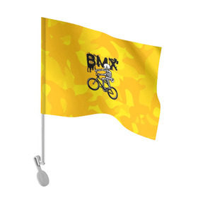 Флаг для автомобиля с принтом BMX в Екатеринбурге, 100% полиэстер | Размер: 30*21 см | bike | bmx | bones | extreme | skeleton | skull | sport | велосипед | скелет | спорт | череп | экстрим