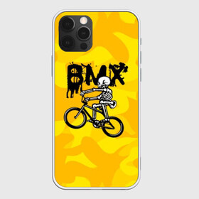 Чехол для iPhone 12 Pro Max с принтом BMX в Екатеринбурге, Силикон |  | bike | bmx | bones | extreme | skeleton | skull | sport | велосипед | скелет | спорт | череп | экстрим