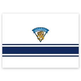 Поздравительная открытка с принтом Сборная Финляндии в Екатеринбурге, 100% бумага | плотность бумаги 280 г/м2, матовая, на обратной стороне линовка и место для марки
 | finland | hockey | sport | suomi | герб | надписи | сборная финляндии | сборная хоккея | символика | спорт | спортсмен | финляндия | форма | хоккей | чемпионат | чемпионат 2019