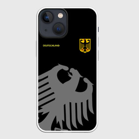 Чехол для iPhone 13 mini с принтом Сборная Германии в Екатеринбурге,  |  | germany | hockey | sport | герб | германия | надписи | сборная хоккея | символика | спорт | спортсмен | форма | хоккей | чемпионат