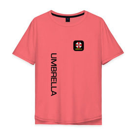 Мужская футболка хлопок Oversize с принтом UMBRELLA CORP в Екатеринбурге, 100% хлопок | свободный крой, круглый ворот, “спинка” длиннее передней части | Тематика изображения на принте: 