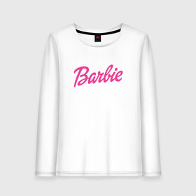 Женский лонгслив хлопок с принтом Barbie в Екатеринбурге, 100% хлопок |  | bad | barbie | bratz | girl | princess | team | барби | братц | девочка | дочка | дочь | кукла | куколка | лого | логотип | любимая | невеста | подружка | прекрасная