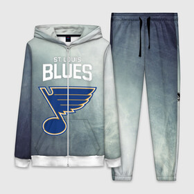 Женский костюм 3D с принтом St. Louis Blues в Екатеринбурге,  |  | nhl | st. louis blues | блюз | нхл | сент луиз | сент луис | сент луис блюз | тарасенко | хоккей | шайба