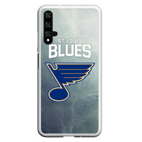 Чехол для Honor 20 с принтом St Louis Blues в Екатеринбурге, Силикон | Область печати: задняя сторона чехла, без боковых панелей | nhl | st. louis blues | блюз | нхл | сент луиз | сент луис | сент луис блюз | тарасенко | хоккей | шайба