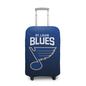 Чехол для чемодана 3D с принтом St. Louis Blues в Екатеринбурге, 86% полиэфир, 14% спандекс | двустороннее нанесение принта, прорези для ручек и колес | nhl | st. louis blues | блюз | нхл | сент луиз | сент луис | сент луис блюз | тарасенко | хоккей | шайба