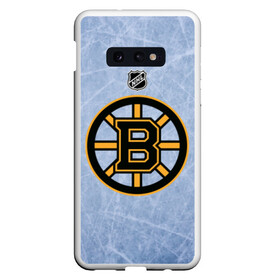 Чехол для Samsung S10E с принтом Boston Bruins в Екатеринбурге, Силикон | Область печати: задняя сторона чехла, без боковых панелей | Тематика изображения на принте: boston | boston bruins | hockey | nhl | бостон | бостон брюинз | кубок стенли | нхл | спорт | хоккей | шайба