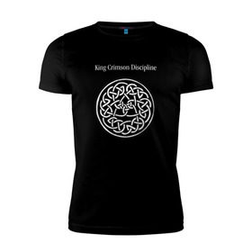 Мужская футболка премиум с принтом King Crimson в Екатеринбурге, 92% хлопок, 8% лайкра | приталенный силуэт, круглый вырез ворота, длина до линии бедра, короткий рукав | Тематика изображения на принте: 