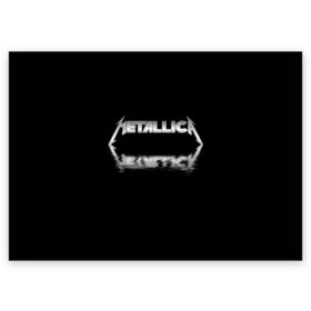 Поздравительная открытка с принтом Metallica в Екатеринбурге, 100% бумага | плотность бумаги 280 г/м2, матовая, на обратной стороне линовка и место для марки
 | guitar | hard | heavymetal | metal | metallica | music | rock | гитара | картинка | картинки | метал | металика | металлика | мода | музыка | рок | тренд | тренды | треш | трэш | тяжелый | хард