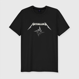 Мужская футболка премиум с принтом Metallica в Екатеринбурге, 92% хлопок, 8% лайкра | приталенный силуэт, круглый вырез ворота, длина до линии бедра, короткий рукав | guitar | hard | heavymetal | metal | metallica | music | rock | гитара | картинка | картинки | метал | металика | металлика | мода | музыка | рок | тренд | тренды | треш | трэш | тяжелый | хард