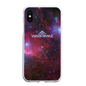 Чехол для iPhone XS Max матовый с принтом Warframe Logo в Екатеринбурге, Силикон | Область печати: задняя сторона чехла, без боковых панелей | Тематика изображения на принте: game | games | logo | warframe | warframe logo | варфрейм | игра | игры