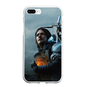 Чехол для iPhone 7Plus/8 Plus матовый с принтом Сэм - DEATH STRANDING в Екатеринбурге, Силикон | Область печати: задняя сторона чехла, без боковых панелей | cliff | death | game | games | hideo | kojima | logo | mads | mikkelsen | norman | porter | reedus | sam | stranding | дес | игра | игры | клифф | кодзима | лого | миккельсен | портер | ридус | стрендинг | сэм | хидео