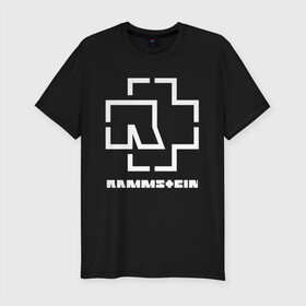 Мужская футболка хлопок Slim с принтом RAMMSTEIN | РАМШТАЙН в Екатеринбурге, 92% хлопок, 8% лайкра | приталенный силуэт, круглый вырез ворота, длина до линии бедра, короткий рукав | music | rammstein | rock | группа | музыка | музыканты | рамштайн | рок