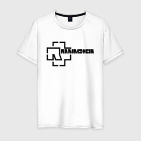 Мужская футболка хлопок с принтом Rammstein в Екатеринбурге, 100% хлопок | прямой крой, круглый вырез горловины, длина до линии бедер, слегка спущенное плечо. | metallica | music | rammstein | rock | металл | металлика | музыка | раммштайн | рок | рок группа