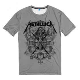 Мужская футболка 3D с принтом Metallica в Екатеринбурге, 100% полиэфир | прямой крой, круглый вырез горловины, длина до линии бедер | album | black | concert | heavy | kirk | metal | metallica | music | rock | tolls | джеймс хэтфилд | кирк хэмметт | клифф бёртон | ларс ульрих | метал | металлика | трэш