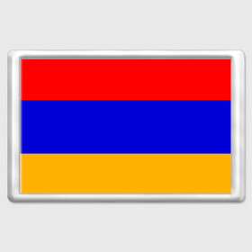 Магнит 45*70 с принтом Армения. Флаг. в Екатеринбурге, Пластик | Размер: 78*52 мм; Размер печати: 70*45 | армения | армянский | государство | знамя | кавказ | республика | символ | снг | ссср | страна | флаг