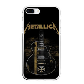 Чехол для iPhone 7Plus/8 Plus матовый с принтом Metallica в Екатеринбурге, Силикон | Область печати: задняя сторона чехла, без боковых панелей | album | black | concert | heavy | kirk | metal | metallica | music | rock | tolls | джеймс хэтфилд | кирк хэмметт | клифф бёртон | ларс ульрих | метал | металлика | трэш