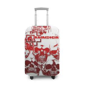 Чехол для чемодана 3D с принтом Rammstein в Екатеринбурге, 86% полиэфир, 14% спандекс | двустороннее нанесение принта, прорези для ручек и колес | du hast | heavy | herzeleid | metal | mutter | rammstein | reise | rosenrot | sehnsucht | till lindemann | группа | метал | рамштайн | рок | тилль линдеманн | хард