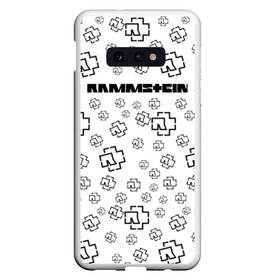 Чехол для Samsung S10E с принтом RAMMSTEIN в Екатеринбурге, Силикон | Область печати: задняя сторона чехла, без боковых панелей | metallica | music | rammstein | rock | металл | металлика | музыка | раммштайн | рок | рок группа