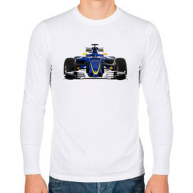 Мужской лонгслив хлопок с принтом Sauber F1 Team в Екатеринбурге, 100% хлопок |  | f1. болид | авто | гонки | формула 1