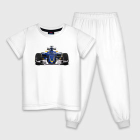 Детская пижама хлопок с принтом Sauber F1 Team в Екатеринбурге, 100% хлопок |  брюки и футболка прямого кроя, без карманов, на брюках мягкая резинка на поясе и по низу штанин
 | Тематика изображения на принте: f1. болид | авто | гонки | формула 1