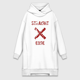 Платье-худи хлопок с принтом Straight edge в Екатеринбурге,  |  | straight edge | sxe | острая грань | схе