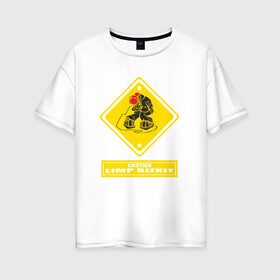 Женская футболка хлопок Oversize с принтом Limp Bizkit в Екатеринбурге, 100% хлопок | свободный крой, круглый ворот, спущенный рукав, длина до линии бедер
 | dj lethal | американская | группа | джон отто | ню метал | рок | рэп | уэс борланд | фред дёрст