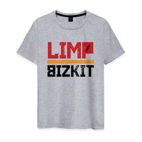 Мужская футболка хлопок с принтом Limp Bizkit в Екатеринбурге, 100% хлопок | прямой крой, круглый вырез горловины, длина до линии бедер, слегка спущенное плечо. | dj lethal | американская | группа | джон отто | ню метал | рок | рэп | уэс борланд | фред дёрст