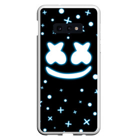 Чехол для Samsung S10E с принтом MARSHMELLO NEON в Екатеринбурге, Силикон | Область печати: задняя сторона чехла, без боковых панелей | Тематика изображения на принте: fortnite | fortnite battle royale. | fortnite marshmello | friend marshmello | marshmello dj | marshmellow | маршмело | фортнайт