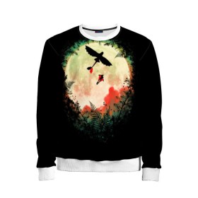 Детский свитшот 3D с принтом Как приручить дракона в Екатеринбурге, 100% полиэстер | свободная посадка, прямой крой, мягкая тканевая резинка на рукавах и понизу свитшота | Тематика изображения на принте: dragon | how | to train | your | астрид | беззубик | викинги | всадник | гриммель | дневная | дракон | иккинг | как | ночная | олух | приручить | фурия | фэнтези