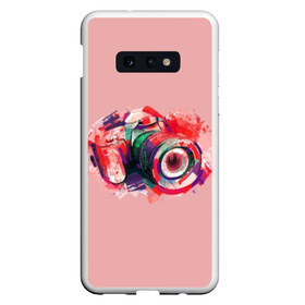 Чехол для Samsung S10E с принтом Я Фотограф в Екатеринбурге, Силикон | Область печати: задняя сторона чехла, без боковых панелей | для | линза | объектив | съемка | тушка | фотик | фотоапарат | фотограф