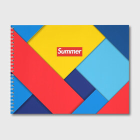Альбом для рисования с принтом Sunny summer в Екатеринбурге, 100% бумага
 | матовая бумага, плотность 200 мг. | 