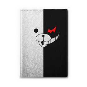 Обложка для автодокументов с принтом MONOKUMA (КАПЮШОН) | МОНОКУМА в Екатеринбурге, натуральная кожа |  размер 19,9*13 см; внутри 4 больших “конверта” для документов и один маленький отдел — туда идеально встанут права | Тематика изображения на принте: anime | bear | black  white | danganronpa | kurokuma | monodam | monokuma | monomi | monotaro | pink | rabbit | school | shirokuma | аниме | главарь | мoноми | монокума | черно белый | школа