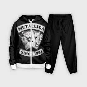Детский костюм 3D с принтом Metallica в Екатеринбурге,  |  | album | black | concert | heavy | kirk | metal | metallica | music | rock | tolls | джеймс хэтфилд | кирк хэмметт | клифф бёртон | ларс ульрих | метал | металлика | трэш