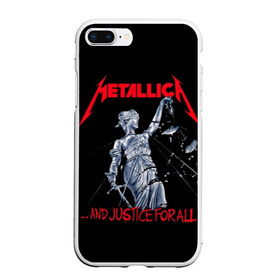 Чехол для iPhone 7Plus/8 Plus матовый с принтом Metallica в Екатеринбурге, Силикон | Область печати: задняя сторона чехла, без боковых панелей | album | black | concert | heavy | kirk | metal | metallica | music | rock | tolls | джеймс хэтфилд | кирк хэмметт | клифф бёртон | ларс ульрих | метал | металлика | трэш