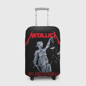Чехол для чемодана 3D с принтом Metallica в Екатеринбурге, 86% полиэфир, 14% спандекс | двустороннее нанесение принта, прорези для ручек и колес | album | black | concert | heavy | kirk | metal | metallica | music | rock | tolls | джеймс хэтфилд | кирк хэмметт | клифф бёртон | ларс ульрих | метал | металлика | трэш