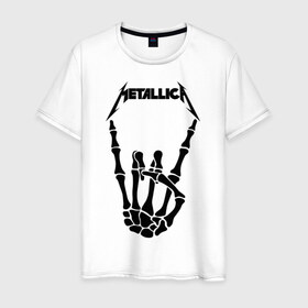 Мужская футболка хлопок с принтом METALLICA в Екатеринбурге, 100% хлопок | прямой крой, круглый вырез горловины, длина до линии бедер, слегка спущенное плечо. | matters metallica | music | nothing else | rock | trash metal | группа | музыка | музыканты | рок | трэш металл